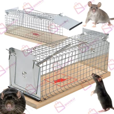 Rattenval XL – muizenvallen voor binnen – rattenvallen – Val voor Ratten en Muizen – Grote Val Rattenkooi – rattengif – Binnen & Buiten Gebruik – muizenvallen - 76393