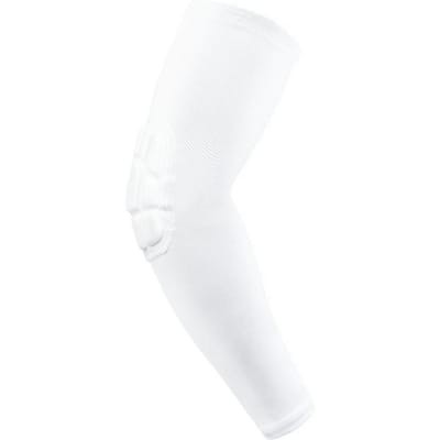 Elleboogbeschermers Armsteun Elleboogbandages Keeper Beschermend Shooter Sleeves Handbal Armbeschermers Voor Volleybal Voetbal wit