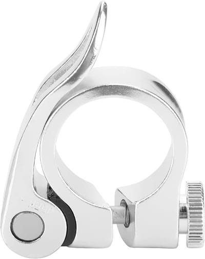 Zadelpenklem - Fietsonderdeel - Fiets Zadel Verstellen - Aluminium Legering - 28.6 mm Binnendiameter - Zilver