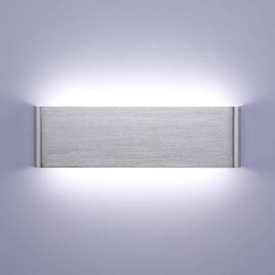 Moderne 16W LED Wandlamp - Zilveren Up & Down Licht voor Binnen - IP44 Ganglamp