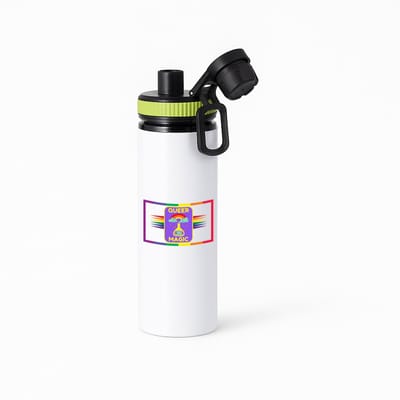Hacebo® - LGBTQ cadeau - waterfles met draaidop groen - Lgbt - Queer - LGBTQ cadeau - met opdruk - lgbt - Pride month - lgbtq vlag - gay pride - met tekst - opdruk - leuke pride spullen - verjaardag - cadeau - gift - water fles - 850ML