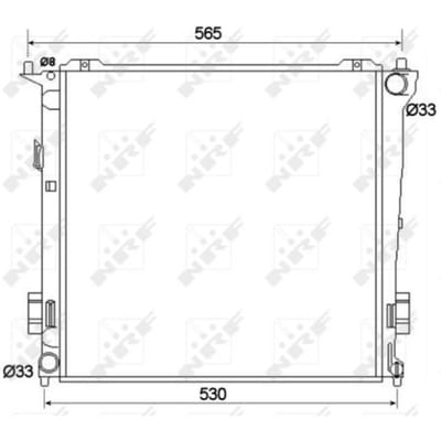 Radiator, motorkoeling NRF 53109