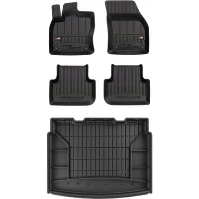 FROGUM ProLine VW Tiguan Allspace – Automatten & kofferbakmat – Perfecte pasvorm – Versterkte zones – Geurloos TPE