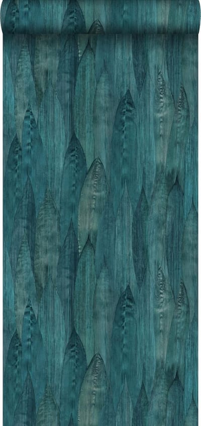 Origin Wallcoverings behang bladeren zeegroen - 53 cm x 10.05 m - 347368