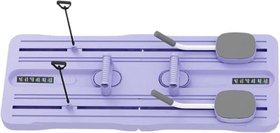 Pilates Reformer Set - Fitness Board - Core Versterking - Opvouwbaar Ontwerp - 105 cm - Paars