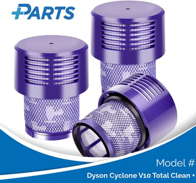Dyson Cyclone V10 Total Clean + Filters (3 Stuks, Plus.Parts® alternatief voor 969082-01)