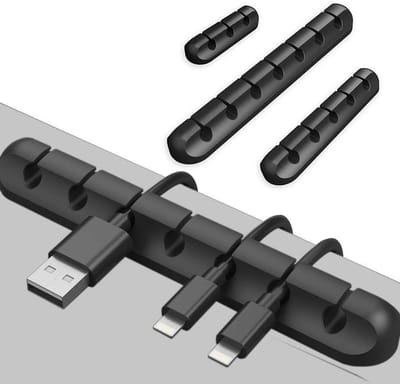 Cable holders set van 3 - zelfklevend - multifunctioneel - organiseer je kabels - ShopVlot