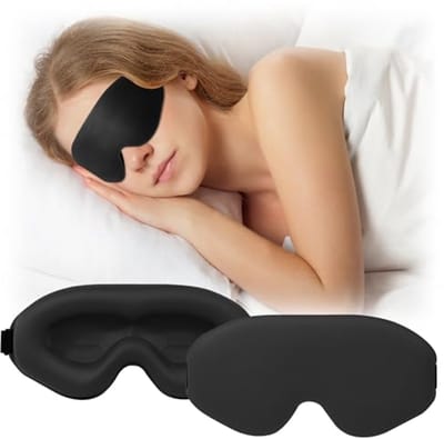 3D Slaapmasker voor Zijslapers - Ergonomisch en Verstelbaar Oogmasker voor Diepe Slaap
