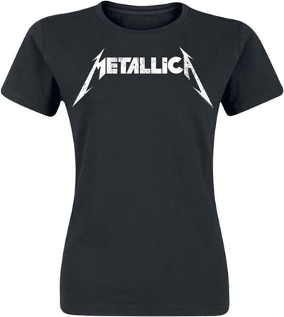 Textured Logo T-shirt in zwart - Duurzaam en comfortable T-shirt voor muziekliefhebbers