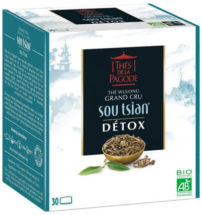 Thés de la Pagode - Oolong Thee - Oolong Thee - Sou Tsian - Biologisch (30 theezakjes)