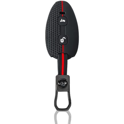 Nouvelle Coque en Silicone pour Clé de Moto pour Piaggio Vespa Gts300 Gt S300 Gts 300 Coque 2 Boutons Housse de Protection pour Télécommande black