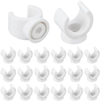 Dailygoods- Pijpbeugelklemmen 20 Stuks - 16mm PEX Clips - U-haakbeugel - Pijpsteunhouder - Waterpijphouderklemmen - PVC Materiaal - Pijpsteun