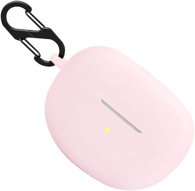 Schokbestendige Silicone Hoes voor Open Oordopjes, Beschermende Case met Sleutelhanger en Skin Cover (Roze)
