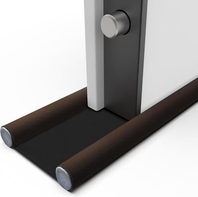 Uittrekbare tochtstrip voor alle deuren - eenvoudig te installeren - warmte-isolerend - energiebesparend - zwart