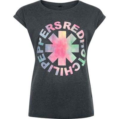 Red Hot Chili Peppers T-shirt - Coloured Logo Crystal - S tot XXL - voor Vrouwen - actraciet