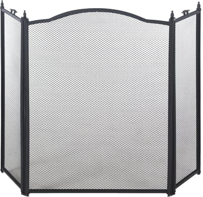 Brandbeveiliging Klassiek - Haardplaat - Veiligheid Vergroten - Duurzaam Nikkel Materiaal - 96 x 62 cm - Zwart