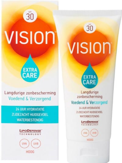 Vision Zonnebrand Crème Sensitive Expert SPF30 - 2 x 185 ml - Voordeelverpakking