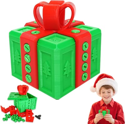 Creatieve 3D Print Geschenkdoos van 8 cm voor Vervelende Cadeaus, Originele Bewaarbox voor Sieraden en Kleine Spullen voor Vrienden en Familie