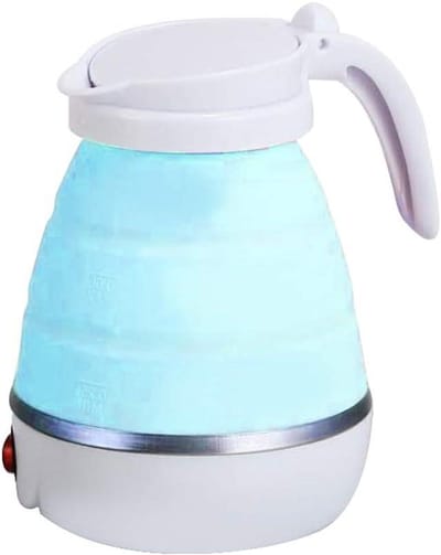 Elektrisch Waterkokertje - Reis Waterkoker - Warme Dranken Maken - Opvouwbaar Ontwerp - 600W Vermogen - Wit