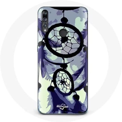 Coque pour Huawei p30 lite Attrape Rêve violet gris et Noir