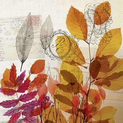 Lunch servetten - Autumn memories cream