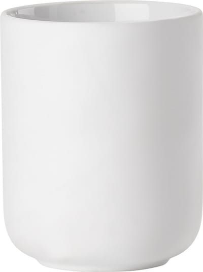 Zone Denmark Ume Tandenborstelbeker - Beker voor Tandenborstels - Tandenborstelhouder - Toilet & Badkamer Accessoires - 10,3 x 8,3 cm - Wit