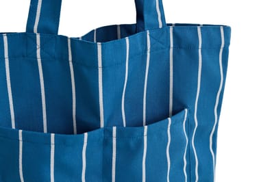 HAY Outdoormarkt boodschappentas - HAYMarketBluebeigestripe