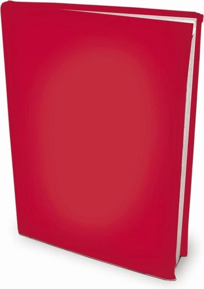 Rekbare boekenkaften A4 - Rood - 3 stuks