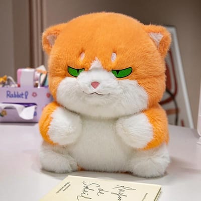 33Cm Creatieve Pluche Ronde Dikke Kat Pluche Speelgoed Kat Kawaii Dier Kussen Poppen Knuffel Verjaardagscadeau 33cm