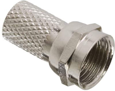 25x F-Connector Stekker voor RG6 Kabel – Coaxiale Antenne Aansluiting – Schroefmontage – Premium Kwaliteit - 25 Stuks [05200]