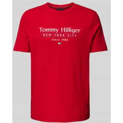 T-shirt met labelprint