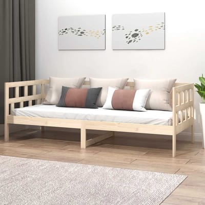 vidaXL - Slaapbank - massief - grenenhout - 90x190 - cm