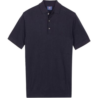 Baileys Polo Subtle Faux-Uni Short Sleeve Single Knit Navy / male