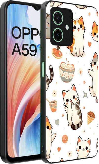 Smartphonica Telefoonhoesje Geschikt voor Oppo A59 met katten opdruk - TPU backcover case cat design geschikt voor Oppo A59