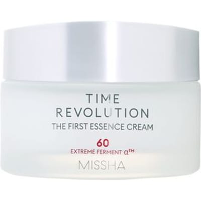 MISSHA Time Revolution The First Essence Cream 50ml Hydraterende Verhelderende Moisturizer voor een Stralende Huid 50ml white