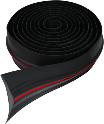 Duurzame Rubber Dichtstrip voor Garagedeuren - 4.8 m Waterdichte Vloerdichting en Isolatie
