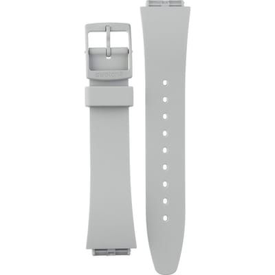 Swatch Plastic - What If - Square - SO34 ASO34M700 What If... Grey? Horlogeband