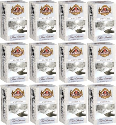 BASILUR Winter Tea - Ceylon zwarte thee met cranberryfruit in zakjes, 25x2g