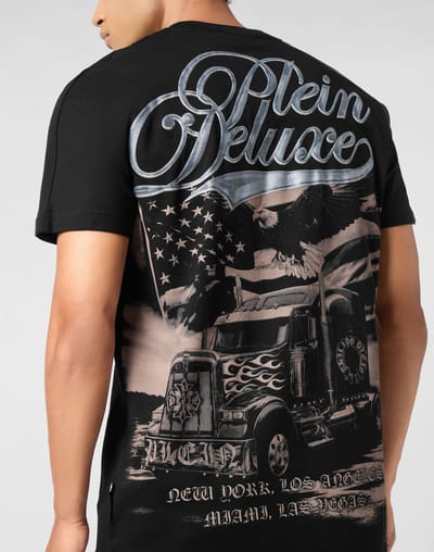 Round Neck T-Shirt Truck Gothic Plein