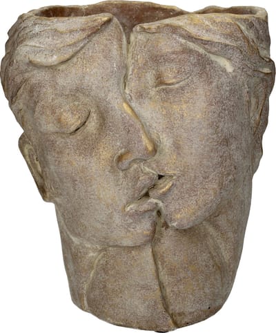 Bloempot HD Living Half Face Gold 16,5 x 19,5 x 22 cm
