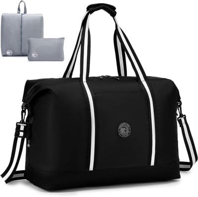 Vouwbare Reisbagage 55x40x23 voor Lufthansa en TUI - Lichtgewicht Handbagage, Waterdichte Weekendtas en Sporttas met Schoenentas voor Mannen en Vrouwen