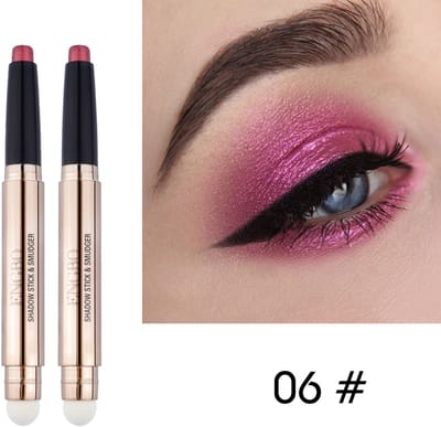 NAXSIR 2-in-1 Oogschaduwpotlood & Oogmakeuppen - Smoky Look, All-in-One Oogmake-up, 2 Stuks