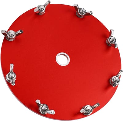 Antenne Grond Netwerk - Aarding Schijf - Signaal Verbetering - 10 Terminals - 13x13x3 cm - Aluminium