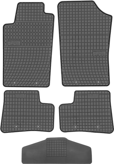 Frogum ET542711 Serie - Rubber Auto Vloermatten - Peugeot 206 1998-2009 - Zwarte Kleur