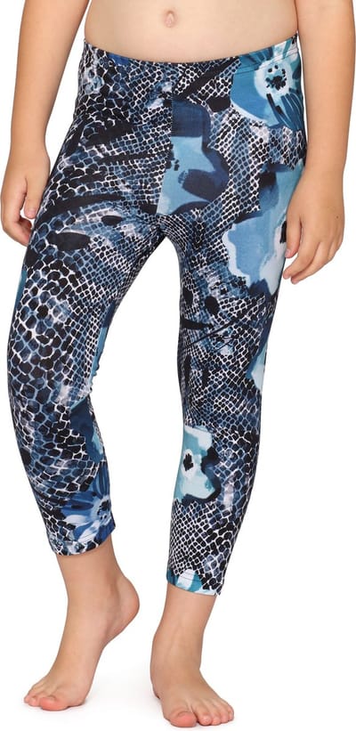 Merry Style Meisjes Leggings - Vrijetijdsbroek - Capri - Katoen - MS-MS10-405-LE - Marineblauw/Bloemen - 110