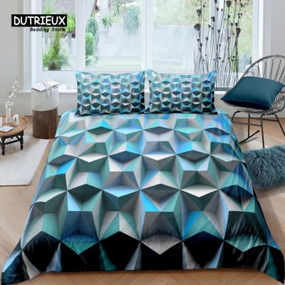 Home Living Luxe 3D Doodle Ruit Beddengoed Set Smiley Dekbedovertrek Kussensloop Queen en King EU/US/AU/VK Maat Dekbed Beddengoed EU King(240*220cm)3pcs