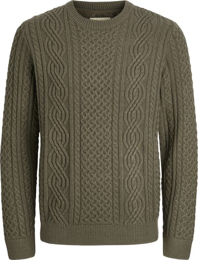 JACK&JONES - JPRBLUSEAN KNIT CABLE CREW NECK SN - Heren - Gebreide truien