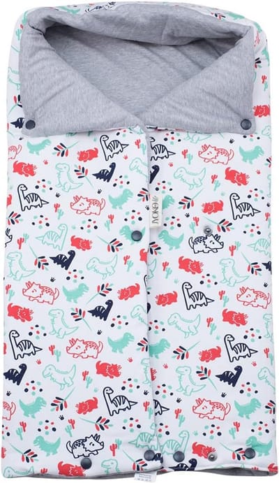 Voetzak Kinderwagen - Babyzak Reiswieg - Baby Warm Houden - Oeko-Tex Gecertificeerd - Universeel - Dino Party