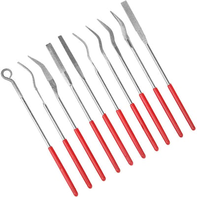 Ensemble de limes diamantées Abrasif commun Forme spéciale Meulage Outils manuels multifonctions gray