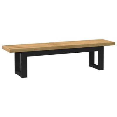 vidaXL - Eetbank - NOAIN - U-vormige - poten - 180x40x45 - cm - massief - hout